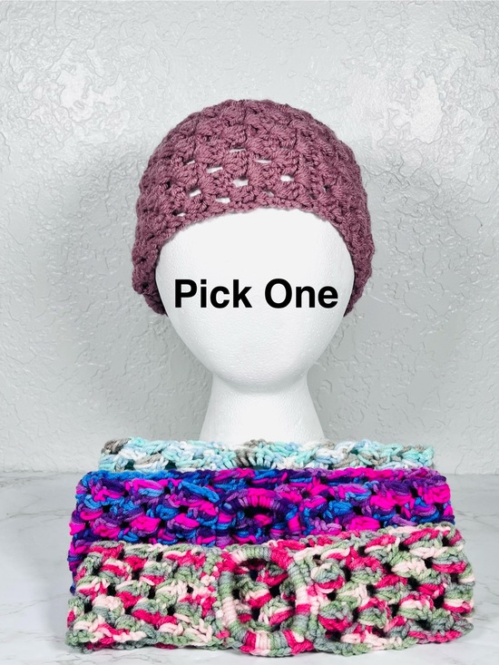 Hand Crafted Accessories - Crochet Headband Ponytail Holder